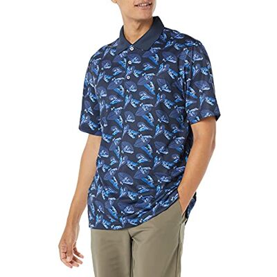 F16AE40001_SUS Amazon Essentials Men's Szybkoschnąca koszulka polo do golfa regular fit (dostępna w wersjach Big i Tall), Niebieski Żaby, M F16AE40001_SUS Amazon Essentials Men's Szybkoschnąca koszulka polo do golfa regular fit (dostępna w wersjach Big i Tall), Niebieski Żaby, M