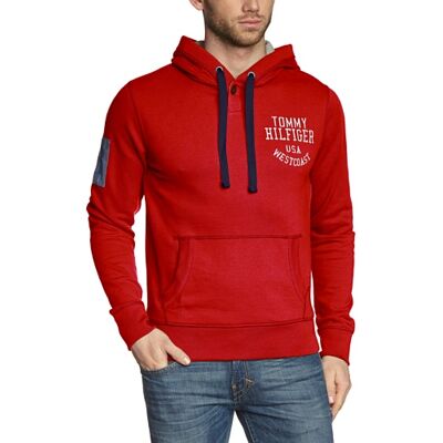 NARDO HDD L/S VF / 887849153 Tommy Hilfiger Bluza męska, Czerwony (683 Tank Red-pt), 56 NARDO HDD L/S VF / 887849153 Tommy Hilfiger Bluza męska, Czerwony (683 Tank Red-pt), 56