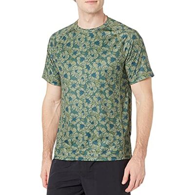 S17AE40003-OLVHS-Small Amazon Essentials Men's Szybkoschnąca koszulka pływacka UPF 50 z krótkim rękawem, Oliwkowy Kwiat hibiskusa, S S17AE40003-OLVHS-Small Amazon Essentials Men's Szybkoschnąca koszulka pływacka UPF 50 z krótkim rękawem, Oliwkowy Kwiat hibiskusa, S