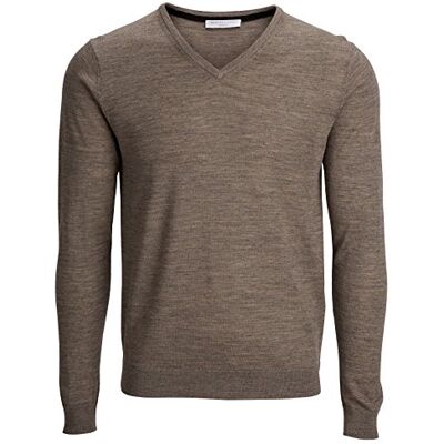 16028833-Walnut SELECTED HOMME Męski sweter Tower merino z dekoltem w serek Noos ID 16028833-Walnut SELECTED HOMME Męski sweter Tower merino z dekoltem w serek Noos ID