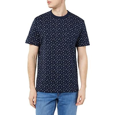 1035554 TOM TAILOR Męskie T-shirt , 31314 Navy Geometric Design, L 1035554 TOM TAILOR Męskie T-shirt , 31314 Navy Geometric Design, L