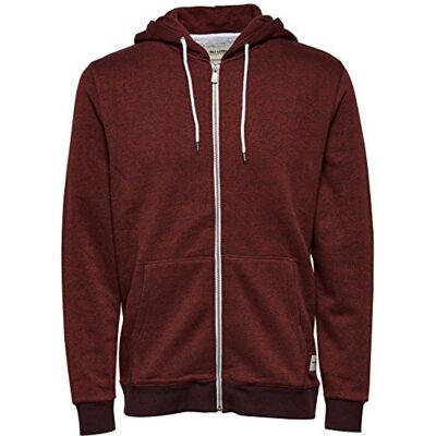 22000839-Zinfandel ONLY & SONS Kurtka męska Fanrock Zip Cardigan Noos, czerwony (Zinfandel), XL 22000839-Zinfandel ONLY & SONS Kurtka męska Fanrock Zip Cardigan Noos, czerwony (Zinfandel), XL