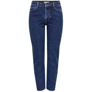 15340366-4667533 Jdy lullu Hwstraight ANK JNS Dark Bl Noos, niebieski (Dark Blue Denim), XS / 34L