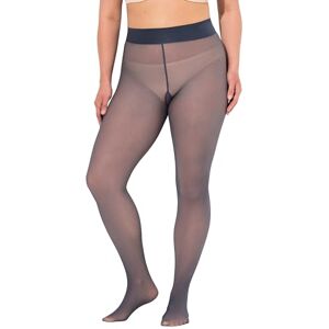 823922 Ulla Popken Damskie duże rozmiary plus size rajstopy Doubleface przezroczysty wygląd, wewnątrz kolor skóry , niebieski (nachtblau), 46-48 823922 Ulla Popken Damskie duże rozmiary plus size rajstopy Doubleface przezroczysty wygląd, wewnątrz kolor skóry , niebieski (nachtblau), 46-48