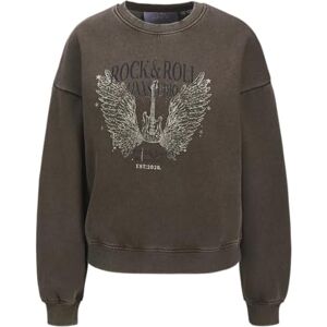 12281206-4808883 JACK & JONES Jxbritta RLX Ls Crew SWT, Bracken, S
