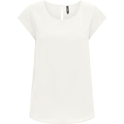 15331887 Onlnova Life Elite S/S TOP SOLID, Cloud Dancer, 36 15331887 Onlnova Life Elite S/S TOP SOLID, Cloud Dancer, 36