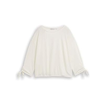 1035680 TOM TAILOR Denim T-shirt damski 10332 Off White, M, Kolor biały, M 1035680 TOM TAILOR Denim T-shirt damski 10332 Off White, M, Kolor biały, M