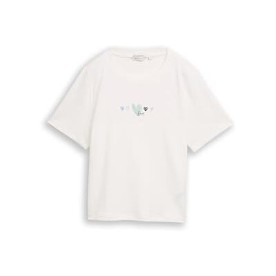 1050426 TOM TAILOR T-shirt 10332-biały, XL damski 1050426 TOM TAILOR T-shirt 10332-biały, XL damski