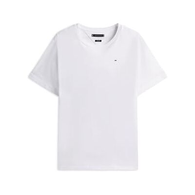 MW0MW37267YBRL Tommy Hilfiger Męska koszulka Essential REG FIT Solid MW0MW37267, S/S, biała, L, Biały (biały), L MW0MW37267YBRL Tommy Hilfiger Męska koszulka Essential REG FIT Solid MW0MW37267, S/S, biała, L, Biały (biały), L