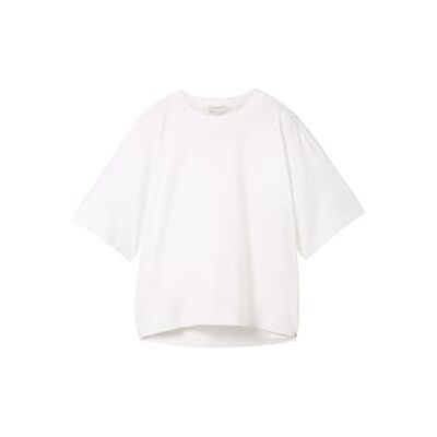 1041448 TOM TAILOR Denim Damska koszulka Basic Oversized, 20000 – biały, M 1041448 TOM TAILOR Denim Damska koszulka Basic Oversized, 20000 – biały, M