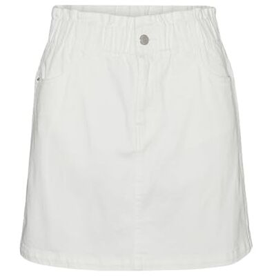 10284550 VERO MODA VMWILD ALMA MR Paperbag COL Skirt, Snow White, L 10284550 VERO MODA VMWILD ALMA MR Paperbag COL Skirt, Snow White, L