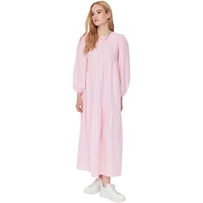 TCTSS21EL3470 Trendyol Damska modest Maxi A-line Regular Woven Modest Dresses damska Modest Maxi A-Line Regular Woven Modest Sukienka, Powder, Powder TCTSS21EL3470 Trendyol Damska modest Maxi A-line Regular Woven Modest Dresses damska Modest Maxi A-Line Regular Woven Modest Sukienka, Powder, Powder