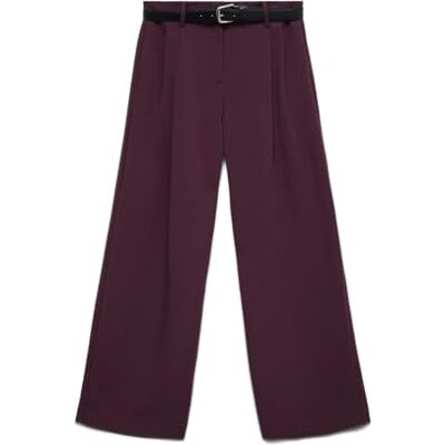 10336373-4874018 VERO MODA Vmmichell Mw Wide Belted Pant, Degustacja wina, 38W / 32L 10336373-4874018 VERO MODA Vmmichell Mw Wide Belted Pant, Degustacja wina, 38W / 32L