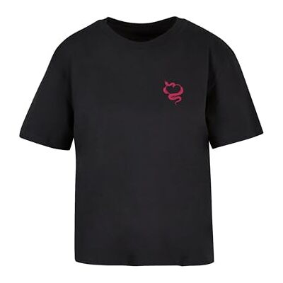MST037 Miss Tee Damska koszulka Snakes Heart Tee, luźna koszulka z nadrukiem, luźny krój, bawełna, rozmiary XS 5XL, czarny, XXL MST037 Miss Tee Damska koszulka Snakes Heart Tee, luźna koszulka z nadrukiem, luźny krój, bawełna, rozmiary XS 5XL, czarny, XXL