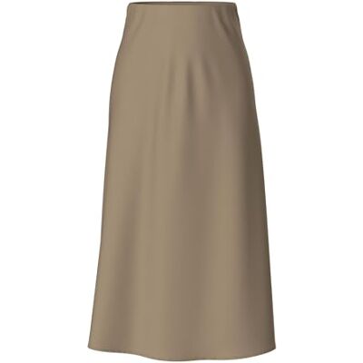 17116541 PIECES PCFRANAN HW MIDI Skirt NOOS BC, Fossil, M 17116541 PIECES PCFRANAN HW MIDI Skirt NOOS BC, Fossil, M
