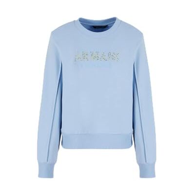 3DYM32YJFEZ15DD Armani Exchange Women's Rhinestone Logo Crewneck sweter bluza Blue River, S, Blue River, M 3DYM32YJFEZ15DD Armani Exchange Women's Rhinestone Logo Crewneck sweter bluza Blue River, S, Blue River, M