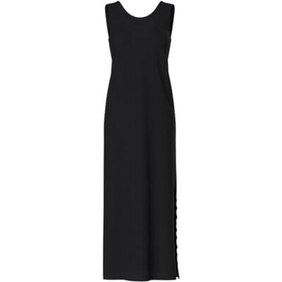 17155399-4699167 PIECES Pcflora Sl Maxi Dress Bc, czarny, XS 17155399-4699167 PIECES Pcflora Sl Maxi Dress Bc, czarny, XS