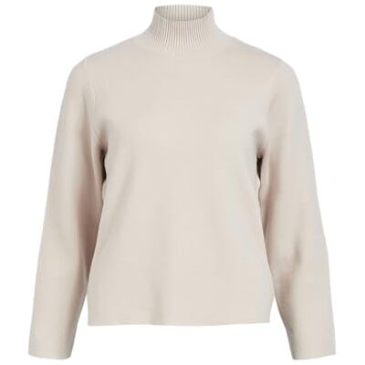 23042198 Object Damski sweter z wysokim dekoltem, Silver Gray, S 23042198 Object Damski sweter z wysokim dekoltem, Silver Gray, S