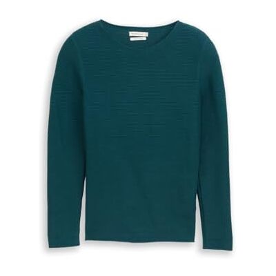 1016350 TOM TAILOR Sweter damski, 12818 Deep Meadow Green, M 1016350 TOM TAILOR Sweter damski, 12818 Deep Meadow Green, M