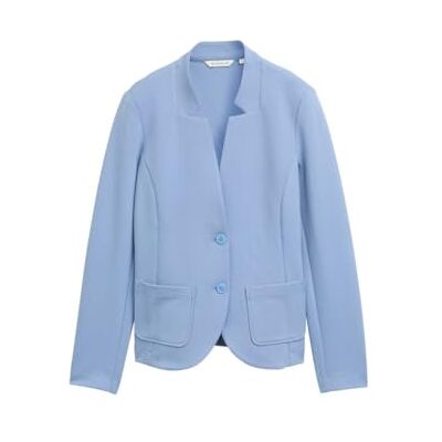 1038703 Tom Tailor Damska marynarka Basic Otoman z kieszeniami, 37106 Flawless Blue, L 1038703 Tom Tailor Damska marynarka Basic Otoman z kieszeniami, 37106 Flawless Blue, L