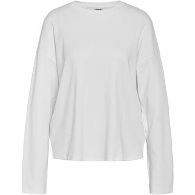 27034818-4793255 NOISY MAY Nmmocca L/S Regular Fit Top JRS FWD Noos, Bright White, S 27034818-4793255 NOISY MAY Nmmocca L/S Regular Fit Top JRS FWD Noos, Bright White, S