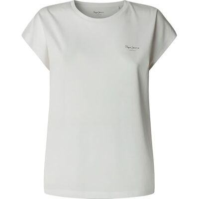 PL506030800M Pepe Jeans London Blooma Damska Luźna Bawełniana Koszula Button-Up, Niebieskie Pranie PL506030800M Pepe Jeans London Blooma Damska Luźna Bawełniana Koszula Button-Up, Niebieskie Pranie