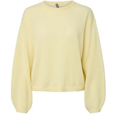17157588-4805044 Pcida Ls O-Neck Knit Pwp Mm, French Vanilla, L 17157588-4805044 Pcida Ls O-Neck Knit Pwp Mm, French Vanilla, L