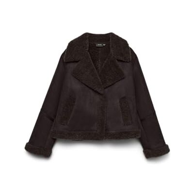 10338214-4881267 VERO MODA Vmharper damska krótka kurtka, czekoladowy tort, M, Tort czekoladowy, M 10338214-4881267 VERO MODA Vmharper damska krótka kurtka, czekoladowy tort, M, Tort czekoladowy, M