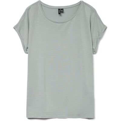 10250488-4738633 Vero Moda Vmlava Glitter Ss Top Stripe Ga JRS Noos, Gray Mist, S 10250488-4738633 Vero Moda Vmlava Glitter Ss Top Stripe Ga JRS Noos, Gray Mist, S
