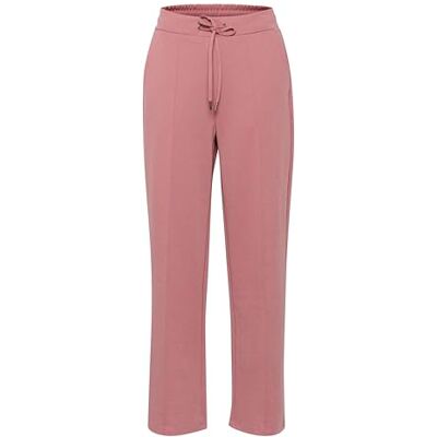 10508621 KAFFE Damskie spodnie z elastycznym ściągaczem, szerokie nogawki, długość na całej długości, do połowy talii, Mesa Rose, XL 10508621 KAFFE Damskie spodnie z elastycznym ściągaczem, szerokie nogawki, długość na całej długości, do połowy talii, Mesa Rose, XL