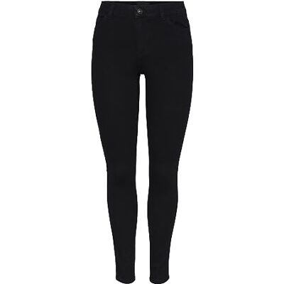 17147972-4438592 PIECES Damskie spodnie jeansowe, czarny denim, (L) W / 30L 17147972-4438592 PIECES Damskie spodnie jeansowe, czarny denim, (L) W / 30L