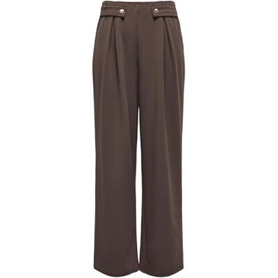 15365674-4923436 ONLY Onlsania Button Wide Pant Cc JRS, Chocolate Martini, M 15365674-4923436 ONLY Onlsania Button Wide Pant Cc JRS, Chocolate Martini, M