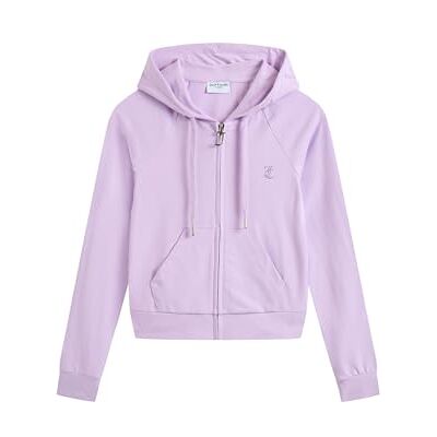 JCWAS125310 Juicy Couture OOLA bluza z kapturem, Pastelowy liliowy, M JCWAS125310 Juicy Couture OOLA bluza z kapturem, Pastelowy liliowy, M
