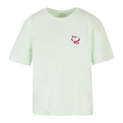 MST037 Miss Tee Damska koszulka Snakes Heart Tee, luźna koszulka z nadrukiem, luźny krój, bawełna, rozmiary XS 5XL, Lightmint, M MST037 Miss Tee Damska koszulka Snakes Heart Tee, luźna koszulka z nadrukiem, luźny krój, bawełna, rozmiary XS 5XL, Lightmint, M