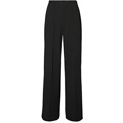 10257168 VERO MODA Vmbecky Hr Wide Pull On Pant spodnie rekreacyjne, czarny, S 10257168 VERO MODA Vmbecky Hr Wide Pull On Pant spodnie rekreacyjne, czarny, S
