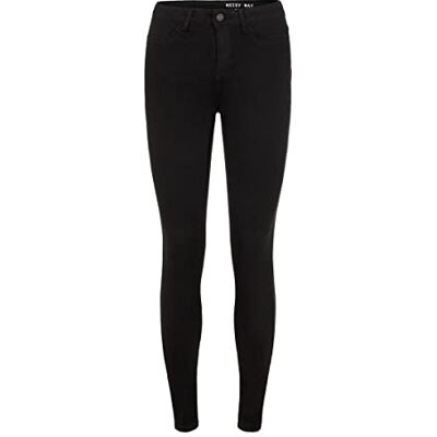 27007982 Noisy may Damskie dżinsy Skinny Fit NMCALLIE High Waist, czarny denim, 25W / 30L 27007982 Noisy may Damskie dżinsy Skinny Fit NMCALLIE High Waist, czarny denim, 25W / 30L