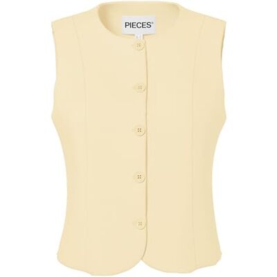17162406-4984313 PIECES Pckamil Fitted Vest Noos Bc, French Vanilla, XS 17162406-4984313 PIECES Pckamil Fitted Vest Noos Bc, French Vanilla, XS