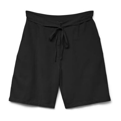 10327390-4798441 VERO MODA Vmnethe Mw długie szorty damskie WVN, czarny, XL 10327390-4798441 VERO MODA Vmnethe Mw długie szorty damskie WVN, czarny, XL
