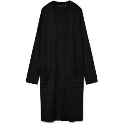 10309316 Vero Moda VMSABA damska kurtka z dzianiny, czarny, M 10309316 Vero Moda VMSABA damska kurtka z dzianiny, czarny, M