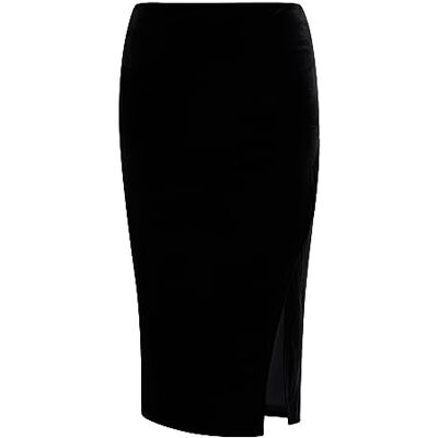 19229178-FR01 FRAULLY Damska spódnica midi, czarny, M 19229178-FR01 FRAULLY Damska spódnica midi, czarny, M
