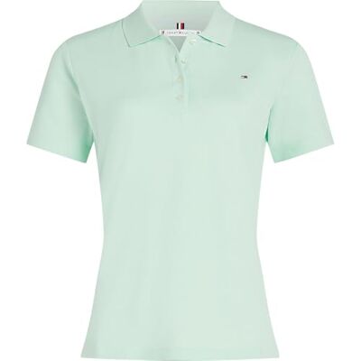WW0WW43224LXYXS Tommy Hilfiger Damska koszulka polo z krótkim rękawem 1985 Pique Regular Fit, zielony (Opal Green), XS WW0WW43224LXYXS Tommy Hilfiger Damska koszulka polo z krótkim rękawem 1985 Pique Regular Fit, zielony (Opal Green), XS