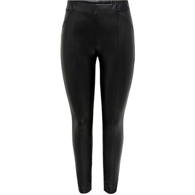 15231825 ONLY Legginsy damskie ze sztucznej skóry, czarny, L 15231825 ONLY Legginsy damskie ze sztucznej skóry, czarny, L