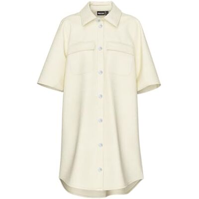 17158182-4766115 PIECES Pcsavanna Ss Dress, Raw Cotton, S 17158182-4766115 PIECES Pcsavanna Ss Dress, Raw Cotton, S