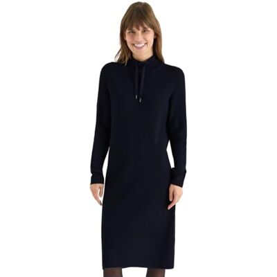 B144718 Cecil 1409045 Cosy Ribed Dress, Urban Dark Blue, L damska B144718 Cecil 1409045 Cosy Ribed Dress, Urban Dark Blue, L damska