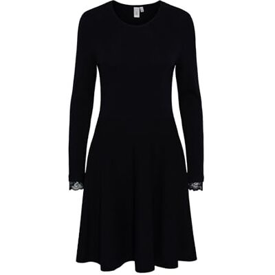 26011181 YAS BECCO LS Knit Dress S. NOOS, czarny, XXL 26011181 YAS BECCO LS Knit Dress S. NOOS, czarny, XXL