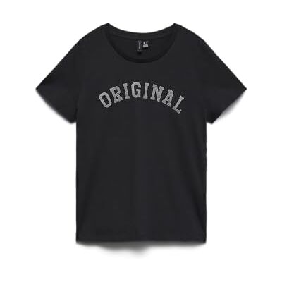 10335796-4843626 VERO MODA Vmmaren Francis Ss Top Box JRS Ga, czarny, XS 10335796-4843626 VERO MODA Vmmaren Francis Ss Top Box JRS Ga, czarny, XS