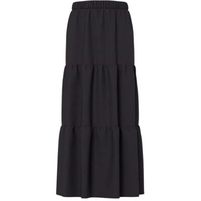 17152628-4596609 PIECES Pcsikka Hw Maxi Skirt WVN Noos, czarny, L 17152628-4596609 PIECES Pcsikka Hw Maxi Skirt WVN Noos, czarny, L