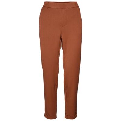 10225280 VERO MODA Vmmaya Mw Loose Solid Pant Noos spodnie materiałowe, Fired Brick, (XS) W / 32L 10225280 VERO MODA Vmmaya Mw Loose Solid Pant Noos spodnie materiałowe, Fired Brick, (XS) W / 32L