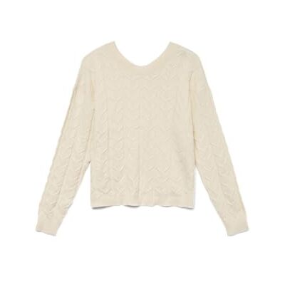 10310711-4802122 VERO MODA Vmtilda Ls O-Neck 2Way sweter Boo, brzoza, XS 10310711-4802122 VERO MODA Vmtilda Ls O-Neck 2Way sweter Boo, brzoza, XS