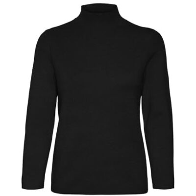 10320585 VERO MODA VMGOLD Needle 3/4 Funnelneck Pull.GA REP, czarny, XS 10320585 VERO MODA VMGOLD Needle 3/4 Funnelneck Pull.GA REP, czarny, XS